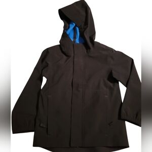 All in Motion Kids Black Weatherproof Jacket with Blue Lining